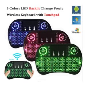 Mini Touch Pad Rf 500 Wireless With 3 Colour Backlight Keyboard Mouse