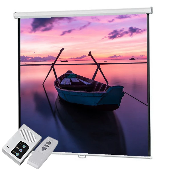Projector Screen 72 inch Electric Motorised 6x6 Feet 1:1MW Speed-X - Marko