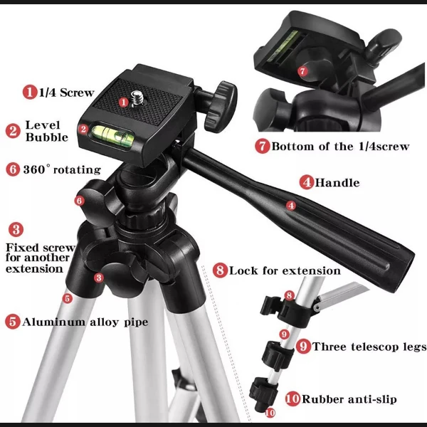 TRIPOD CAMERA STAND 3110 - Image 3