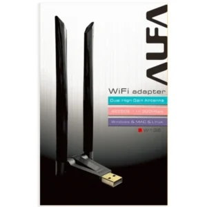 Alfa Wifi USB W136 3dbi Rtl 8192 Dual Antena Adopter 300 Mb