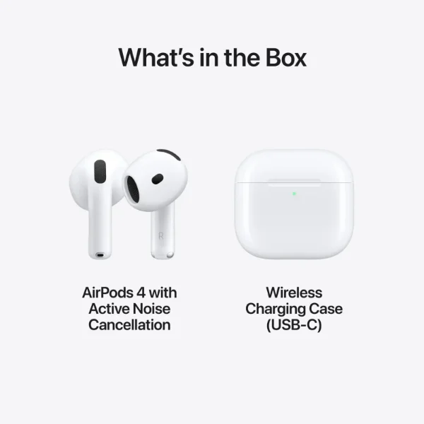 Apple Airpods 4 Bt 5.3v With Anc Usb-c & Wireless Charging Case (4) – Marko.pk