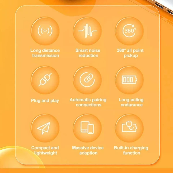 J13 Type C Dual Wireless Lavalier Microphone with Charging Case Video Recording Mic - Image 4