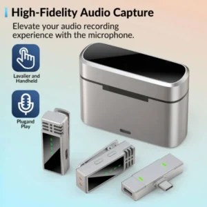 JMARY MW-15 2.4G WIRELESS MICROPHONE FOR MOBILE (TYPE C/LIGHTNING)