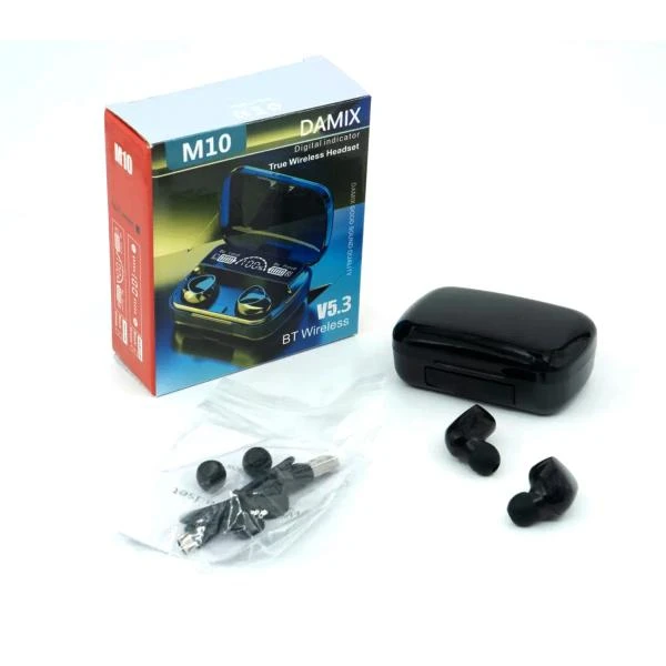 M10 Wireless Earbuds Bluetooth Earphones Noise Cancellation Hifi Quality (4) – Marko.pk