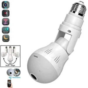 Wifi Flexible Light Bulb Camera 1080p HD Wireless 360 Degree Panoramic Infrared Night Vision With V380 App