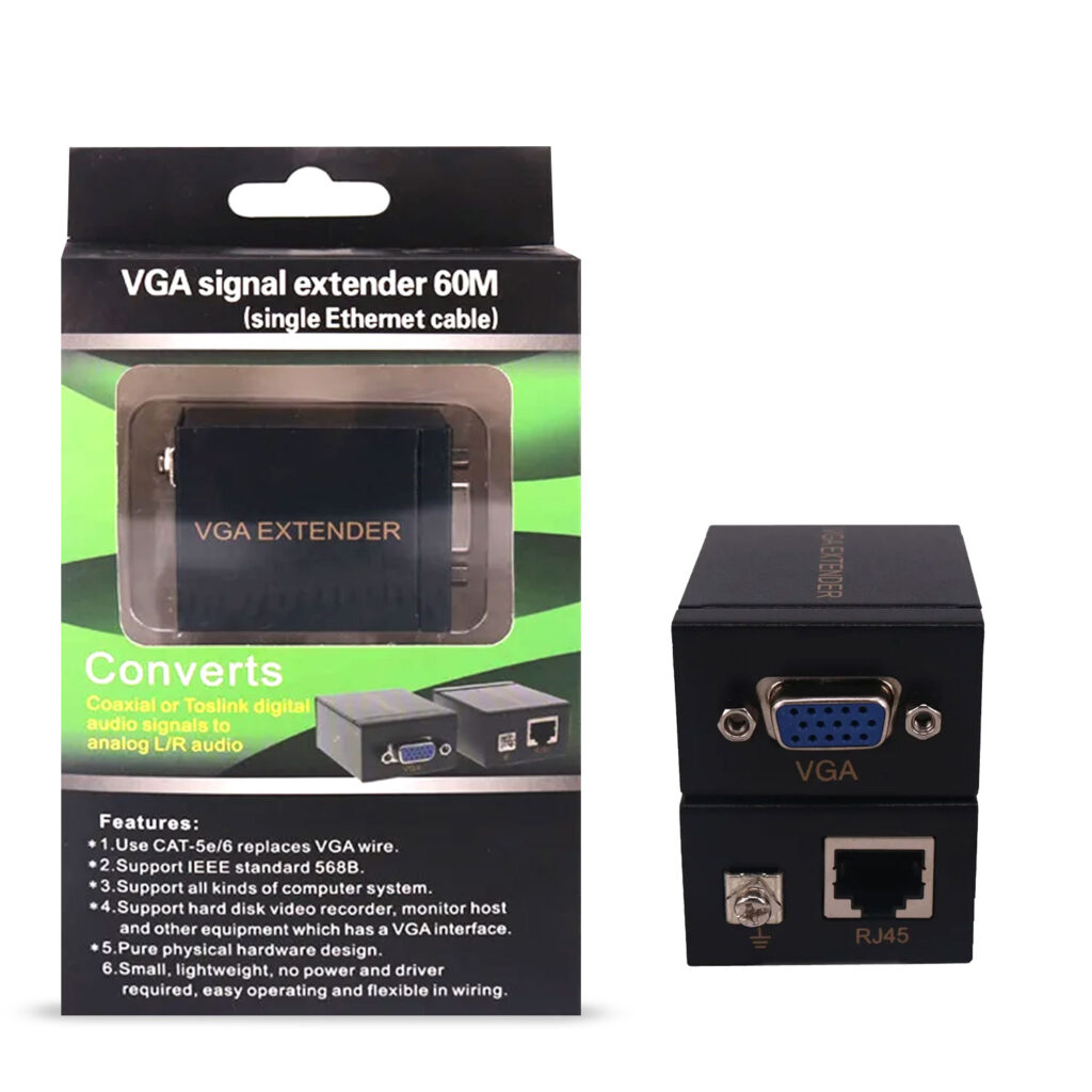 VGA 60M RANGE EXTENDER SINGLE LAN - Marko