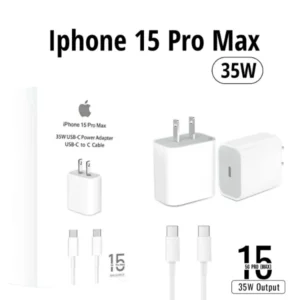 IPHONE 15 PRO MAX 35W USB-C POWER ADAPTER (UK/US PIN)