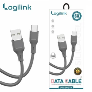 LOGILINK USB TO TYPE C SILICONE FAST CHARGING DATA CABLE 1M (1 YEAR WARRANTY)