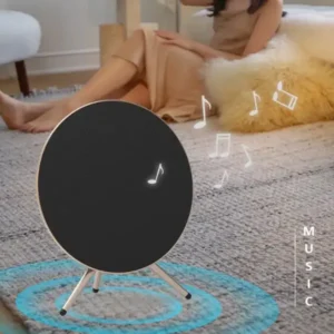 LP18 UFO Audio Space Wireless Bluetooth Loud Volume Home Theater Speaker Black Gold