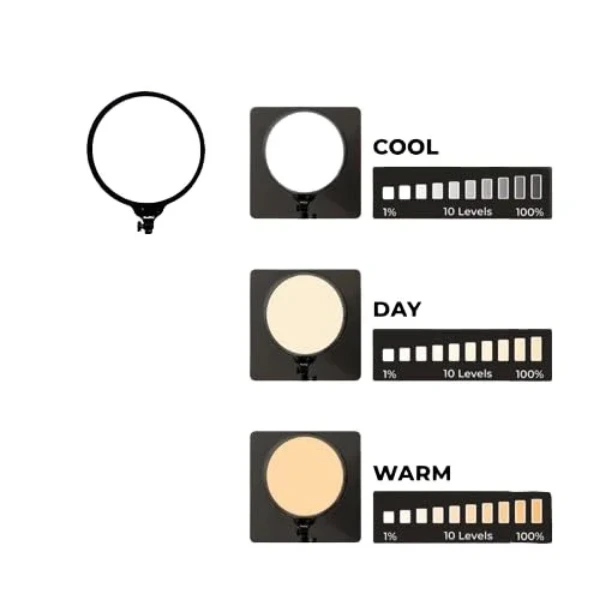 NEEPHO LED SOFT RING LIGHT WITH 360 ROTATING PAN TILT (26/33/36 cm) - Image 6