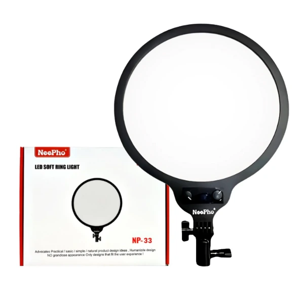 NEEPHO LED SOFT RING LIGHT WITH 360 ROTATING PAN TILT (26/33/36 cm) - Image 2