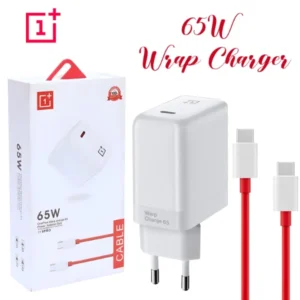 ONEPLUS 65W ORIGINAL SUPER FAST WARP CHARGER (EU/US PIN) WITH TYPE C TO C CABLE