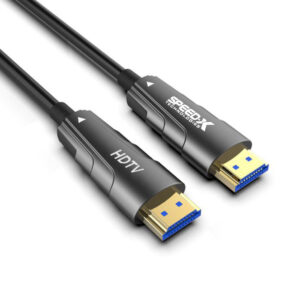 SPEED-X FIBER HDMI CABLE 2.0/2.1 AOC (ACTIVE OPTICAL CABLE) 30AWG COPPER SUPPORT 4K 8K UHD