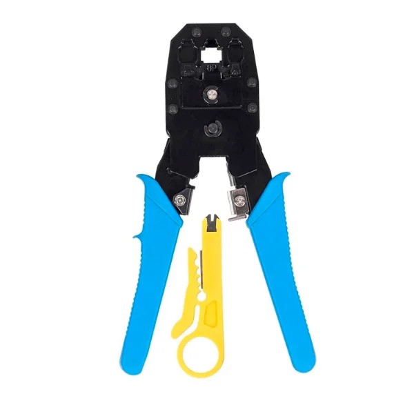WJ-315 MODULAR NETWORK CRIMPING TOOL RJ45 RJ11 PLUG BLUE HANDLE