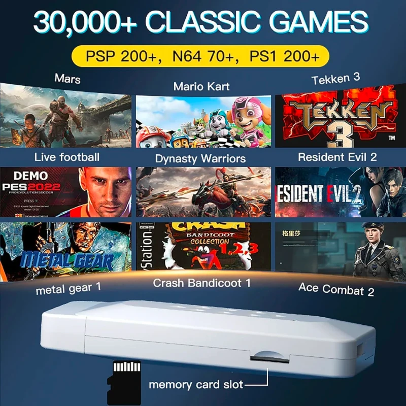 M22 64gb Retro 30,000+ Gaming Stick 1080p HD Graphics, With 52 Emulators Classic Edition - Image 4