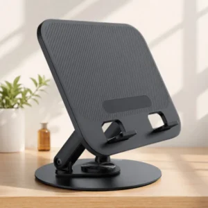 JMARY MK-85 foldable laptop stand with 360° rotating base - Marko.pk